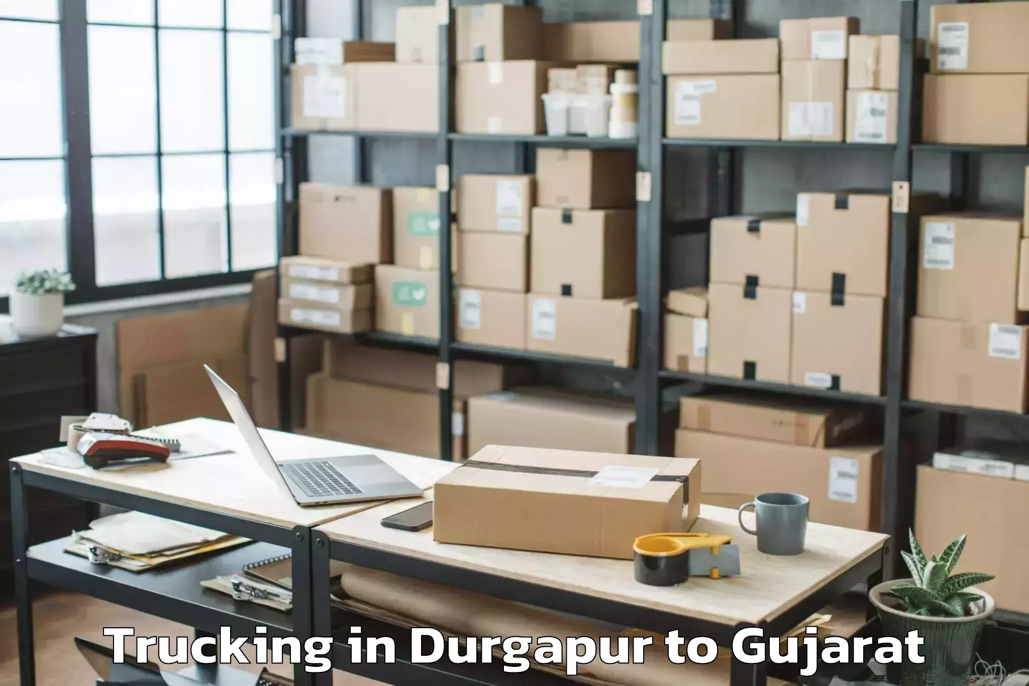 Easy Durgapur to Wankaner Trucking Booking